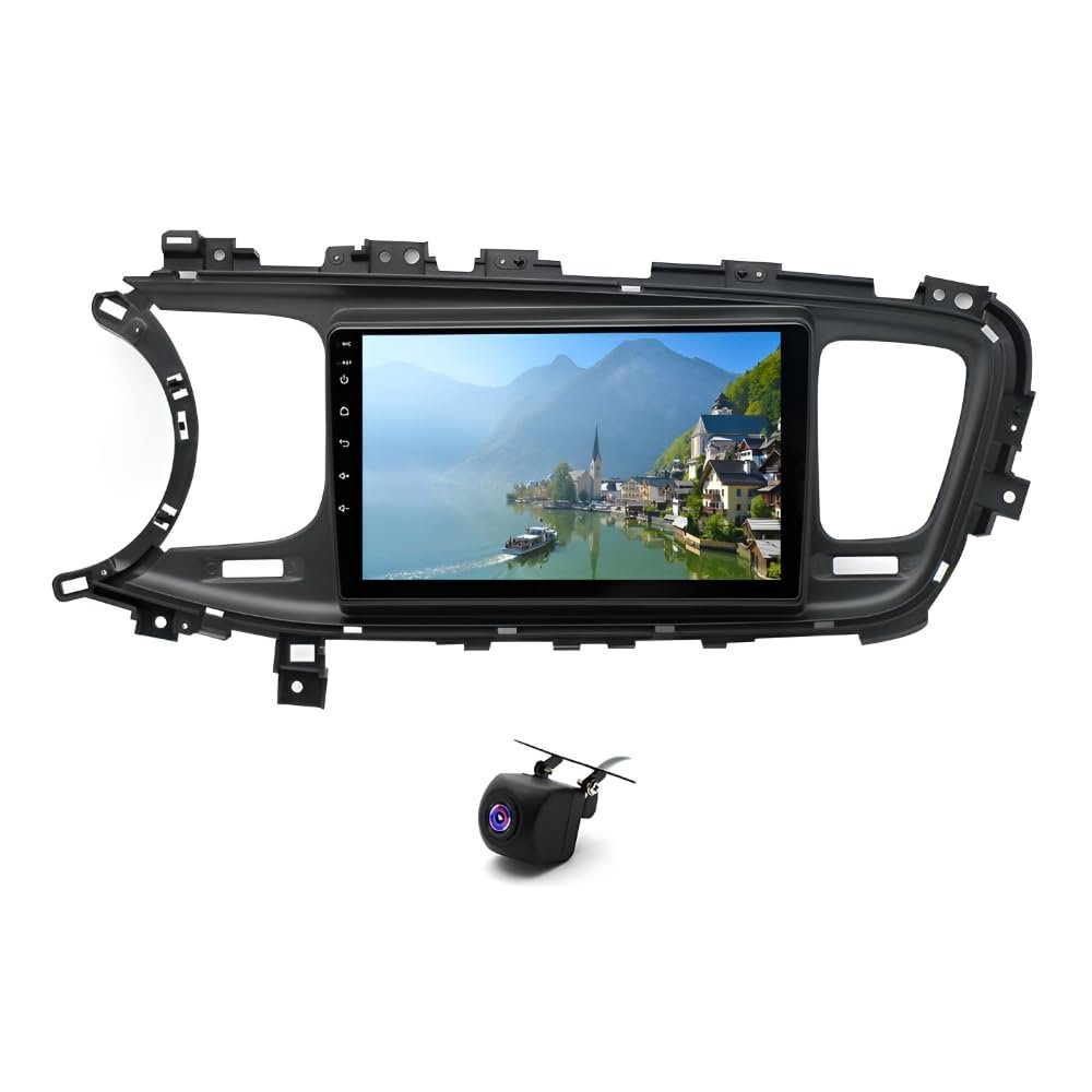 2G+64G Car Stereo for Kia K5 2011-2015, 9In IPS Touch Screen with Wireless CarPlay/Android Auto Support WiFi/USB/BT 5.1, DSP, FM/SWC, MirrorLink GPS Tracking Android 13 Back Camera