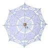 UXALoH6 Wedding Lace Parasol Wedding Bride Lace Umbrella White Princess Dress Female Photography Props Parasol(01-Diameter 45CM) view 1