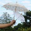 UXALoH6 Wedding Lace Parasol Wedding Bride Lace Umbrella White Princess Dress Female Photography Props Parasol(01-Diameter 45CM) view 3