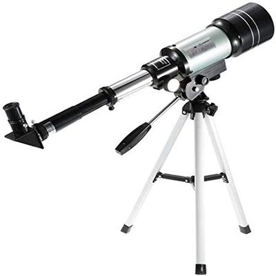 300/70 mm Refractor Telescope with 150X Magnification, Tripod & Lunar Filter - Ideal for Beginners & Kids