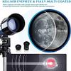 70mm Aperture Refractor Telescope - 400mm Adjustable Mount for Beginners - 360 Rotation - Portable Travel Telescope - Blue MJE319 view 2