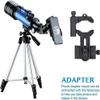 70mm Aperture Refractor Telescope - 400mm Adjustable Mount for Beginners - 360 Rotation - Portable Travel Telescope - Blue MJE319 view 4