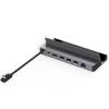 Diyeeni USB C Docking Station for Steam Deck & ROG Ally, 6-in-1 Dock with HDMI 2.0 4K@60Hz, Gigabit Ethernet, 3*USBA 3.0, 100W PD Fast Charging, Plug and Play view 1