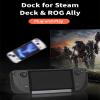 Diyeeni USB C Docking Station for Steam Deck & ROG Ally, 6-in-1 Dock with HDMI 2.0 4K@60Hz, Gigabit Ethernet, 3*USBA 3.0, 100W PD Fast Charging, Plug and Play view 2