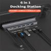 Diyeeni USB C Docking Station for Steam Deck & ROG Ally, 6-in-1 Dock with HDMI 2.0 4K@60Hz, Gigabit Ethernet, 3*USBA 3.0, 100W PD Fast Charging, Plug and Play view 3