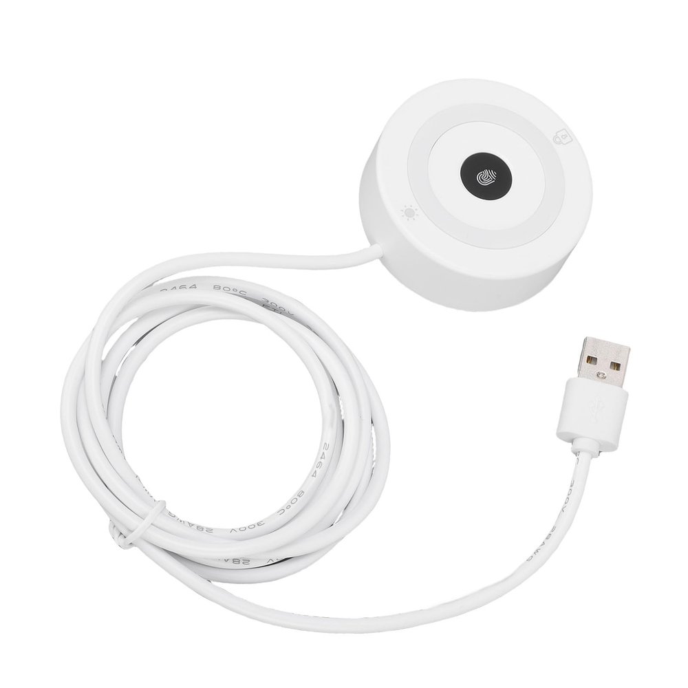 CCYLEZ USB Fingerprint Reader, Support PC Laptop Non Password Login Small Scanner Recorder 360 Degree Touch Control Portable, Speedy Matching Security Key