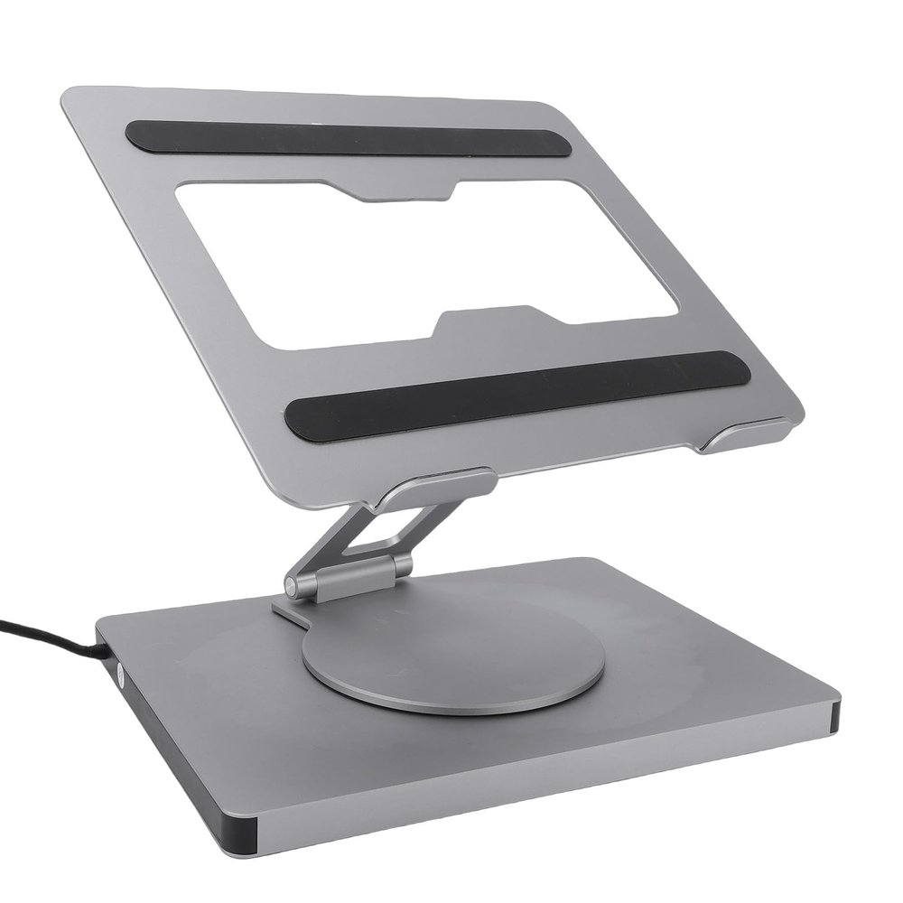Diyeeni Laptop Stand for Desk with Docking Station, 10-in-1 USB C Hub with 4K@60Hz, USB 3.0, PD100W PD Charging, 360 Adjustable Laptop Holder for Latitude for Spectre
