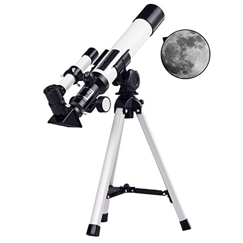 40mm Aperture 400mm Astronomical Refracting Telescope for Kids and Beginners - Portable Travel Telescope with Moon Filter (MJE319)