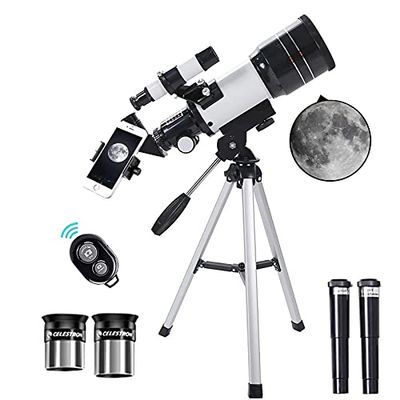 20mm Refractor Telescope with Tripod and Finder Scope for Astronomy Beginners and Kids