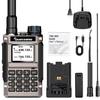 QUANSHENG UV-K1 Handheld Ham Radio, Multi-Band Two Way Radio, AM/FM Aviation Receive, NOAA Weather, Wireless Frequency Copy, Type-C Rechargeable Walkie Talkie, 200 Channels, DTMF, Scrambler view 1