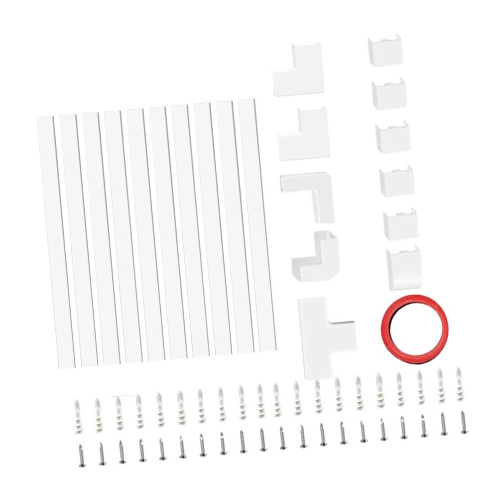 Cord Cover Wall Raceway Kit, Cable Hiders Easy Installation Conduit Channel Wire Covers for Cords for Office Commercial Places- Style a
