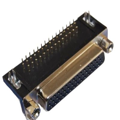 2PCS DB44 Male Female PCB Mount Serial Port Connector Right Angle D-Sub CONNECTORS 44pin Plug Ja-ck Adapter 3 Rows(2pcs Female)