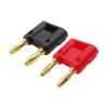 CTGFBUW 1/2/5Pairs Gold Plated/Row 4mm Banana Plug Connector Speaker Amplifier Jack Twin Terminal Couple Adapter(1Pair) view 2