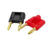 CTGFBUW 1/2/5Pairs Gold Plated/Row 4mm Banana Plug Connector Speaker Amplifier Jack Twin Terminal Couple Adapter(1Pair) view 3