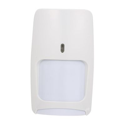 Fesjoy Infrared Motion Detector with Microwave Sensor for Home Security Alarm System - White ABS Material