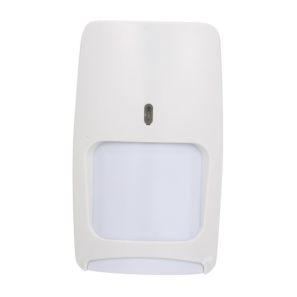 Fesjoy Infrared Motion Detector with Microwave Sensor for Home Security Alarm System - White ABS Material