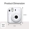 Fujifilm Instax Mini 12 Instant Camera Clay White Bundle  Includes 40-Sheets Instax Mini Film, Protective Case, and Mini Photo Album view 3