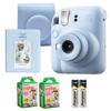 Fujifilm Instax Mini 12 Instant Camera Pastel Blue Bundle Includes 40-Sheets Instax Mini Film, Protective Case, and Mini Photo Album view 1