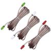 Speaker Cables (3 Pieces) Sound Wires Cords Red Gray with 2X Connectors Each Compatible with Sony Home Audio System view 1