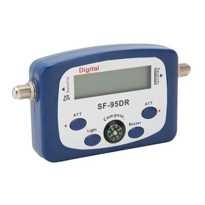 HaloVerde Digital TV Signal Finder with Built in Amplifier and Backlit LCD, 950-2150MHz TV Signal Meter with Compass for Satellite Dish and Antenna Tuning