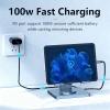 EBTOOLS 7 in 1 USB C Hub Charging Stand, Laptop Stand, 360 Rotation, 5Gbps, 4K 30Hz USB 3.0, 100W Pd Charging, Gigabit Ethernet Rj45 Port, Laptop Docking Station, Foldable Design view 2