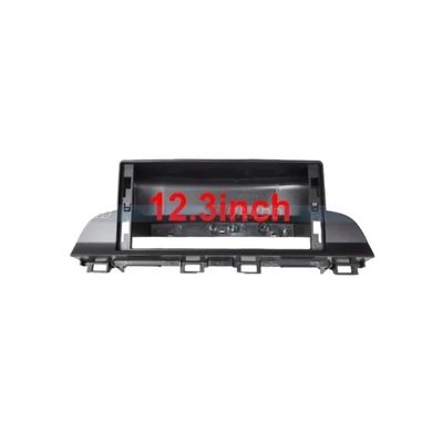 12.3 Inch Car Frame Fascia Adapter Canbus Box Android Fitting Panel Kit for MAZADA CX-4 2014-2021 Mazda 2Din(Red)