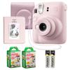 Fujifilm Instax Mini 12 Instant Camera Blossom Pink Bundle Includes 40-Sheets Instax Mini Film, Protective Case, and Mini Photo Album view 1