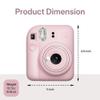Fujifilm Instax Mini 12 Instant Camera Blossom Pink Bundle Includes 40-Sheets Instax Mini Film, Protective Case, and Mini Photo Album view 3