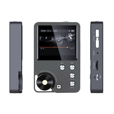 CUIFATI HiFi MP3 Player, Lossless High Resolution Music Player, Portable Digital Audio with 64GB Memory Card, for Car Home, 20 Hours Playback