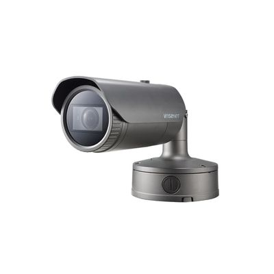 Hanwha Vision ANO-L6012R 2MP IR WDR ICR Outdoor Network H.265 PoE Bullet Camera with 2.8mm Fixed Lens, White/Plastic