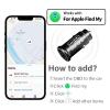 GPS Trackers Mobile Locator for iOS - USB A+C 2 Fast Car Charger with Apple Find My Compatibility, Intelligent Anti-Loss Device with Charging Port & Location Tracking (iOS Only) (2nd Gen Tracker) view 2