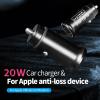 GPS Trackers Mobile Locator for iOS - USB A+C 2 Fast Car Charger with Apple Find My Compatibility, Intelligent Anti-Loss Device with Charging Port & Location Tracking (iOS Only) (2nd Gen Tracker) view 3