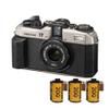 Pentax 17 F3.5 Half-Frame Camera HD Coating Lens and Easy Loading System (Dark Silver) Bundle with Gold 200 Film (2 Items) view 1