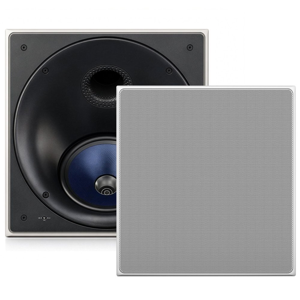 DEEJAY LED 7-Inch Ceiling Speakers, Dual Concentric in-Ceiling Loudspeaker with Rotating Baffle, 320W Peak Power, Flush Mount Ceiling Speaker System for Home Theater or Commercial Audio Installations