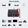 Eujgoov LAN Splitter, 1 to 4 Ethernet Adapter 1000Mbps, Plug and Play, USB C Powered, Connect Computer, TV, Router, Wireless Devices view 4