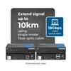 OREI 4K KVM HDMI Extender Over Fiber Optic Balun - UltraHD 4K @ 60Hz 4:4:4 DR, Supports Keyboard and Mouse USB - Up to 10 KM in Single Mode - 300M in Multi-Mode view 2