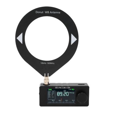 fosa Portable SI4732 Mini Radio, DSP Radio Adapter, SI4732 DSP Chip, 1.9 Inch IPS Color Screen, 1W Cavity Speaker, for FM AM LSB USB Bands Reception