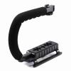 CHICIRIS Video Camera Stabilizing Handle Light Flash for Action Shots, Grip Handle Stabilizer for DSLR DV Camcorder, Fits Most Cameras, Black view 4