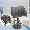 PawwJoy CD Storage Rack Media Organizer Space Saving Modern Desktop Accessory Compact Display Metal Wire CD Holder- Black view 2