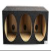 12 in Three Hole Sealed Subwoofer Enclosure Precision CNC-Cut, Premium MDF Construction. Proudly USA Made. view 1