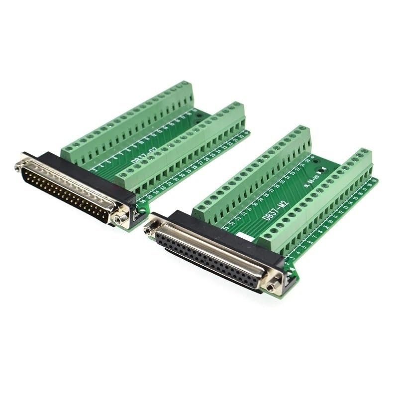 1PCS DB37 37PIN 2 Row Male Female Connector to Terminal Adapter D-SUB Converter 37 pin Terminal Board Signal Module(1pcs db37 Female)