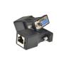 1PCS DB9 9PIN Serial Port Connector to RJ45 Female Adapter D-SUB RS232 COM Port to LAN Ethernet Converter(1PCS Male) view 2