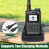 2Packs Quansheng UV-K1 Handheld Radio AM/FM Aviation Multi-Band 200 Channels Walkie Talkies Long Range with NOAA Weather Receiving USB -C Charging Large Memory Wireless Replication Two Way Radio view 3
