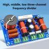 Ywmsfl 3 Way Speakers Frequency Divider HiFi Crossovers Car Sound Crossovers Filter Frequency Distributor for Home Speakers Music Filter view 2