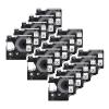 3-15PK 18483 IND Permanent Polyester Tapes Compatible for D-mo A18482 A18484 Black on White Label for R-ino 3000 4200 Maker(15PK Black on White,9mm) view 1