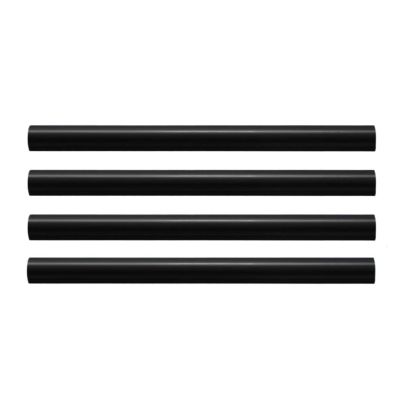 4pc 160CM / 63in Black Floor Cable Cover. Suitable for 3-4 Wires, Self-Adhesive Wire Protector, for Wall Cables, Wall-Mounted TV Cable Management Channel