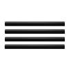 4pc 160CM / 63in Black Floor Cable Cover. Suitable for 3-4 Wires, Self-Adhesive Wire Protector, for Wall Cables, Wall-Mounted TV Cable Management Channel view 1
