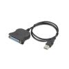 PNTQOKGQX USB to IEEE 1284 DB25 25 Pin Parallel Printer Female Adapter Cable Cord view 4