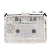 BRRNOO Cassette to MP3 Converter Retro HiFi Stereo Sound USB Cassette Tape Player Portable Transparent Shell view 3