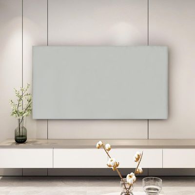 Tv Cover Indoor TV Display Protector for LCD LED Dust Cover, TV Screen Protectors, for Desktop Hanging Dust-Proof, Elastic Edging-Silver||55-65 inches